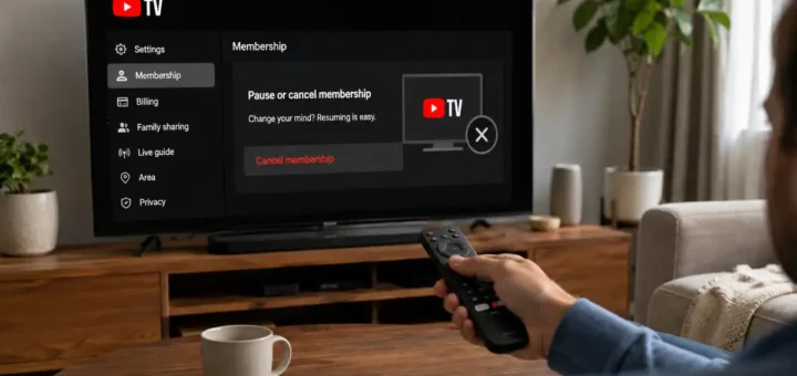 Cancel YouTube TV