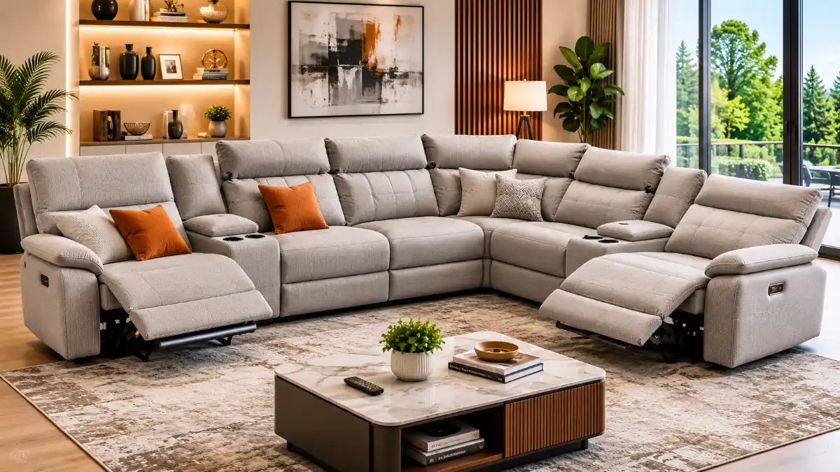 Reclining sectional